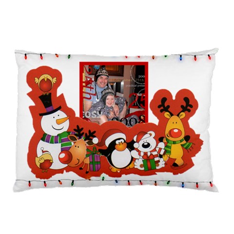 Cute Christmas Fairy Lights Pillow Case By Catvinnat 26.62 x18.9  Pillow Case