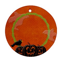 {ScrapDZines} Ghostly Halloween Ornament - Ornament (Round)