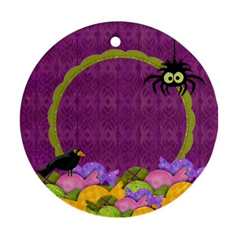 Scrapdzines  I Want Candy! Halloween Ornament By Denise Zavagno Front