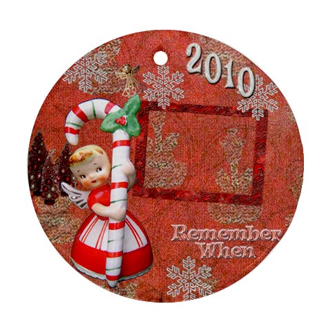 Angel Blonde Remember When 2023 Ornament 32 Ornament Round By Ellan Front