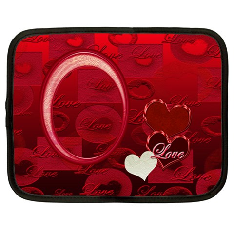 I Heart You Extra Large Netbook Case By Ellan Front