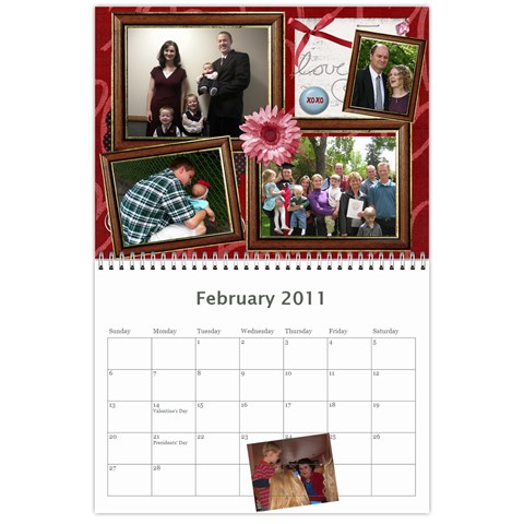 Randall Family 2011 Calendar By Julie Feb 2011