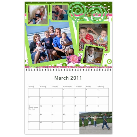 Randall Family 2011 Calendar By Julie Mar 2011