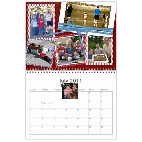 Randall Family 2011 Calendar By Julie Jul 2011