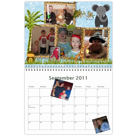 Randall Family 2011 Calendar By Julie Sep 2011