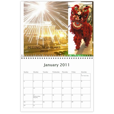 2011 Calendar By Jan Cockreham Jan 2011