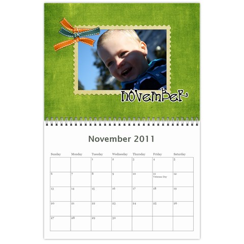 Calendar 2011 By Amanda Nov 2011