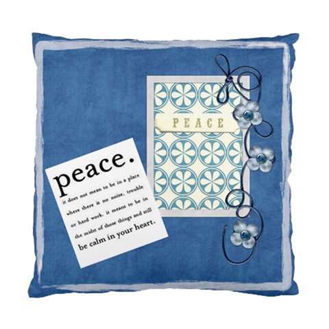 Peace Pillow By Diana P Front