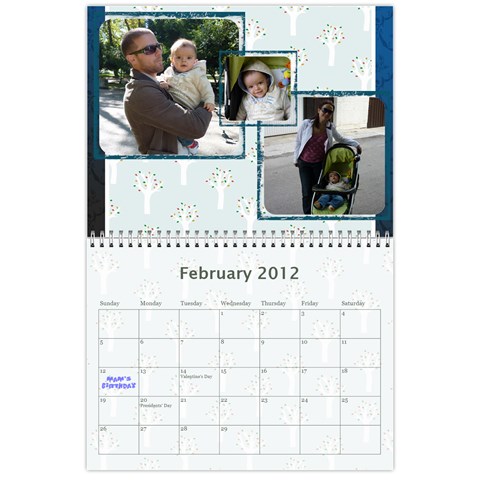 Family Calendar 2012 Feb 2012