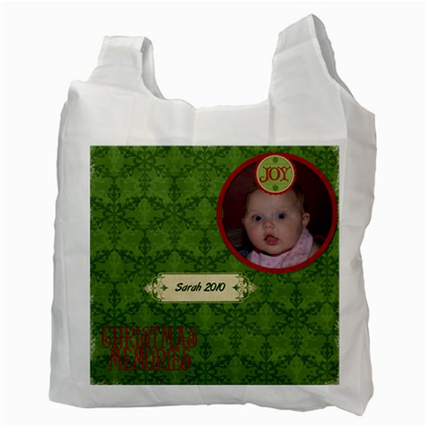 Jolly Christmas Recycle Bag (2 Sides) By Jen Back