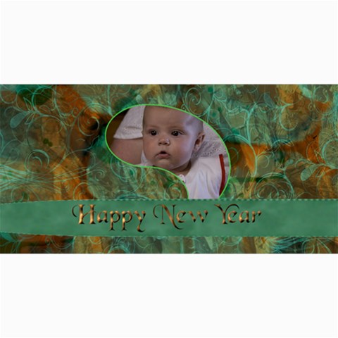 New Year 4x8 Card 4 By Joan T 8 x4  Photo Card - 2