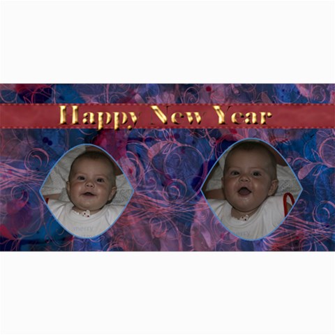 New Year 4x8 Card 5 By Joan T 8 x4  Photo Card - 10