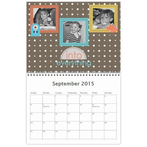 2015 Family Calendar By Martha Meier Sep 2015