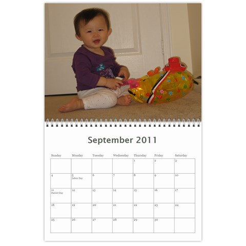 2011 Calendar Sep 2011