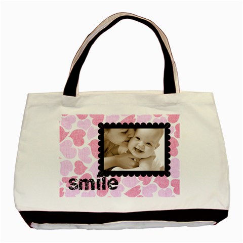 Sweet Smile Pink Hearts Love Classic Tote By Catvinnat Back
