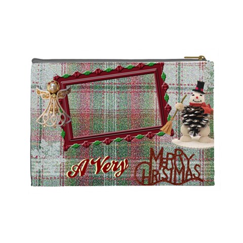 Santa Brought Us The Best Present In 2010 Large Cosmetic Bag By Ellan Back