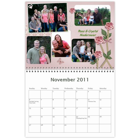 2011 Family Calendar By Peggy Reed Nov 2011