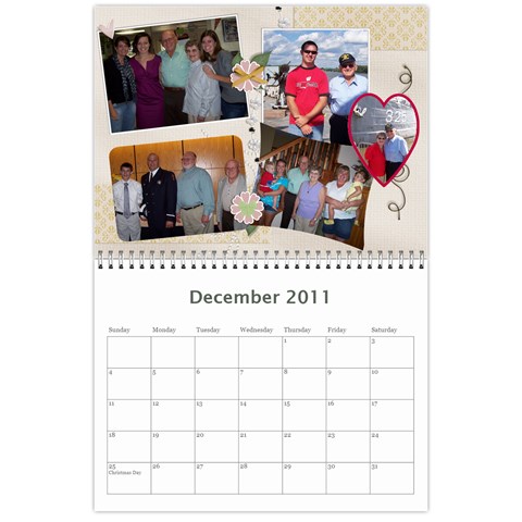 2011 Family Calendar By Peggy Reed Dec 2011