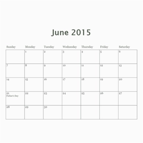 2015 Family Calendar 2 By Martha Meier Dec 2015
