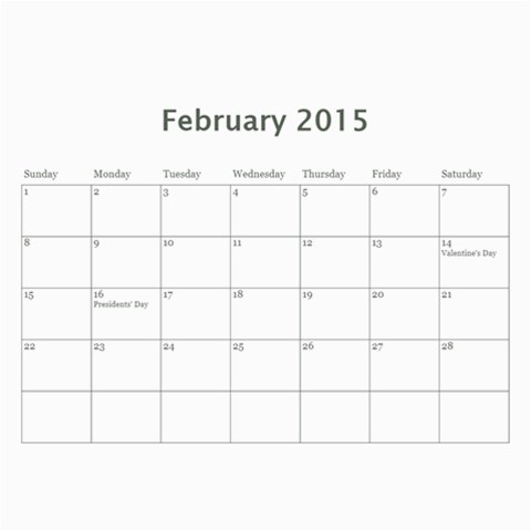 2015 Family Calendar 2 By Martha Meier Apr 2015