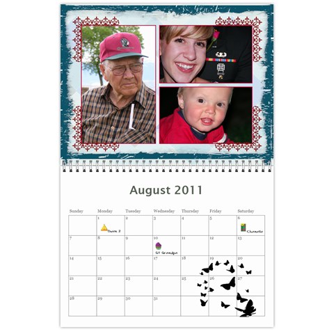 Family Calendar By Linda Larsen Aug 2011