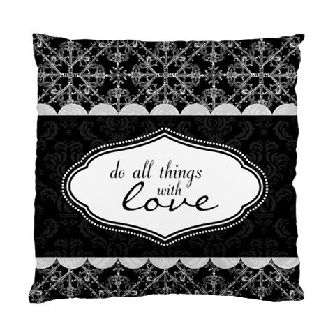 Do All Things With Love 2 Sided Cushion Case By Klh Front