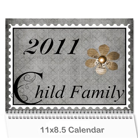 2011 Calendar By Cherie Child Cover