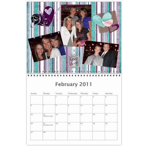2011 Calendar By Cherie Child Feb 2011
