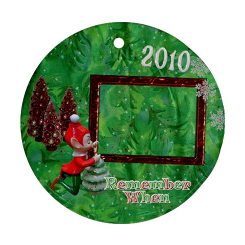 Elf Remember When 2023 Christmas Ornament Round By Ellan Front