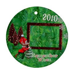 Elf Remember when 2023 Christmas ornament round - Ornament (Round)