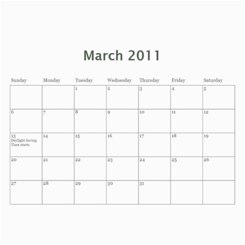 Our Calendar By Sarah Cramer Jun 2011