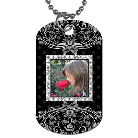 Fancy Single Sided Dog Tag By Klh Front