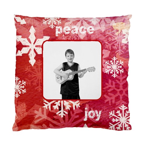 Happy Holidays Peace & Joy Cushion By Catvinnat Back