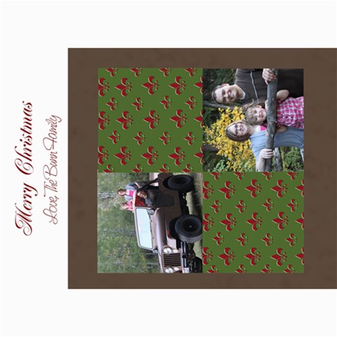 Flor De Lis Christmas Card By Amanda Bunn 7 x5  Photo Card - 5