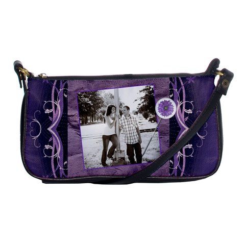 Pretty Purple Shoulder Clutch Handbag By Lil Front