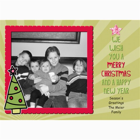 Fun Christmas Card 3 By Martha Meier 7 x5  Photo Card - 6