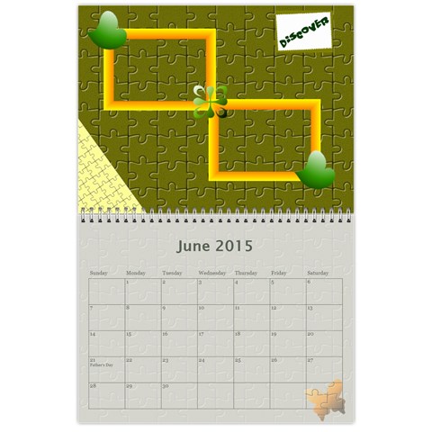 Puzzle Calendar 2013 Jun 2015