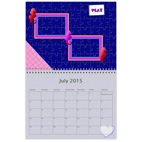 Puzzle Calendar 2013 Jul 2015