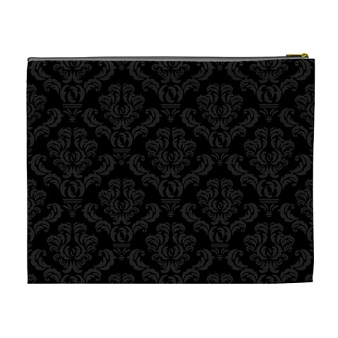Black & White Xl Cosmetic Bag By Klh Back