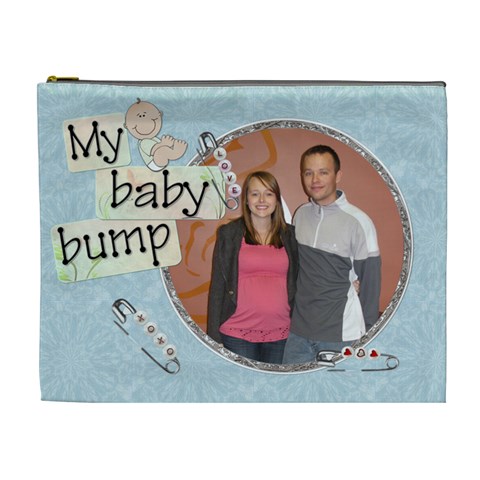 My Baby Bump Xl Cosmetic Bag By Lil Front
