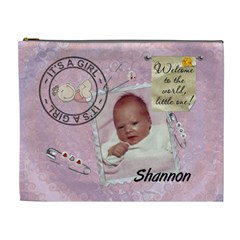 It s a Girl XL Cosmetic/Baby Stuff Bag (7 styles) - Cosmetic Bag (XL)