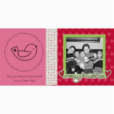 Merry Christmas Card 3 By Martha Meier 8 x4  Photo Card - 8