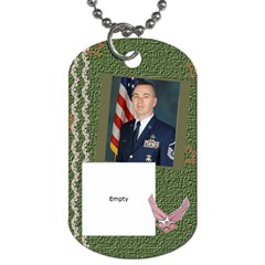 air force wife 1 - Dog Tag (One Side)