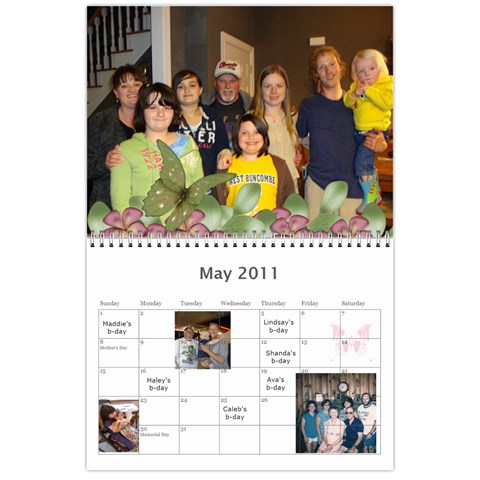Mom s Calendar 2011 By Sharon Kelley May 2011