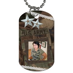army and lace - Dog Tag (One Side)