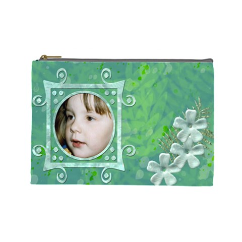 Frog Salad Large Cosmetic Case By Joan T Front