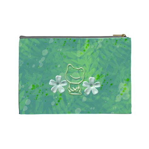 Frog Salad Large Cosmetic Case By Joan T Back
