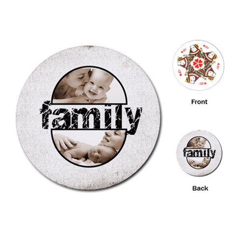 Family Round Semicircle Frame Playing Cards 2 By Catvinnat Front