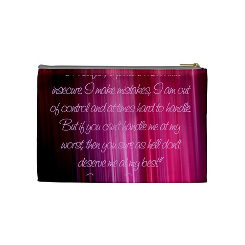 Pink Marilyn Monroe Quote Bag By Christy Sinko Back