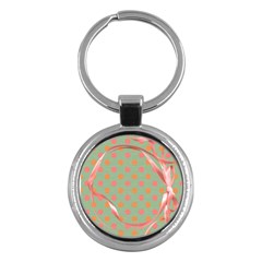 Polka Dots-key chain - Key Chain (Round)